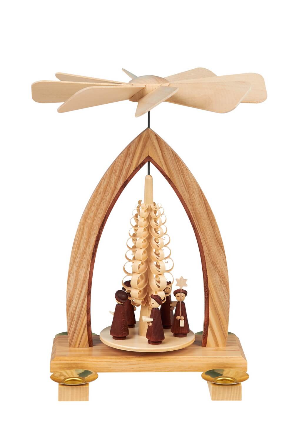 Weihnachtspyramide mit Kurrende, 26 cm, Heinz Lorenz Olbernhau/ Erzgebirge_Bild1