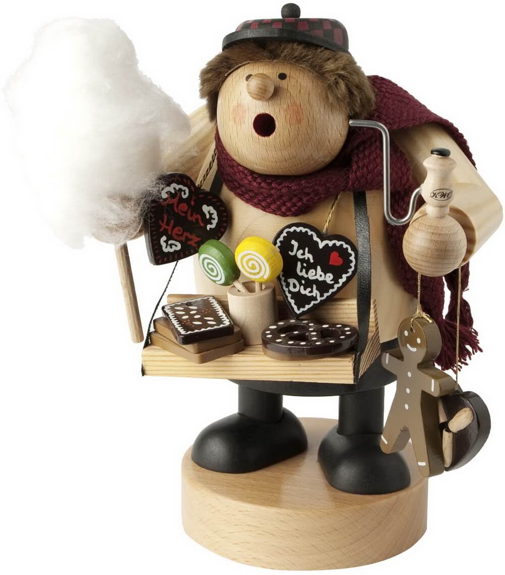Smoking man gingerbread trader, 19 cm from KWO