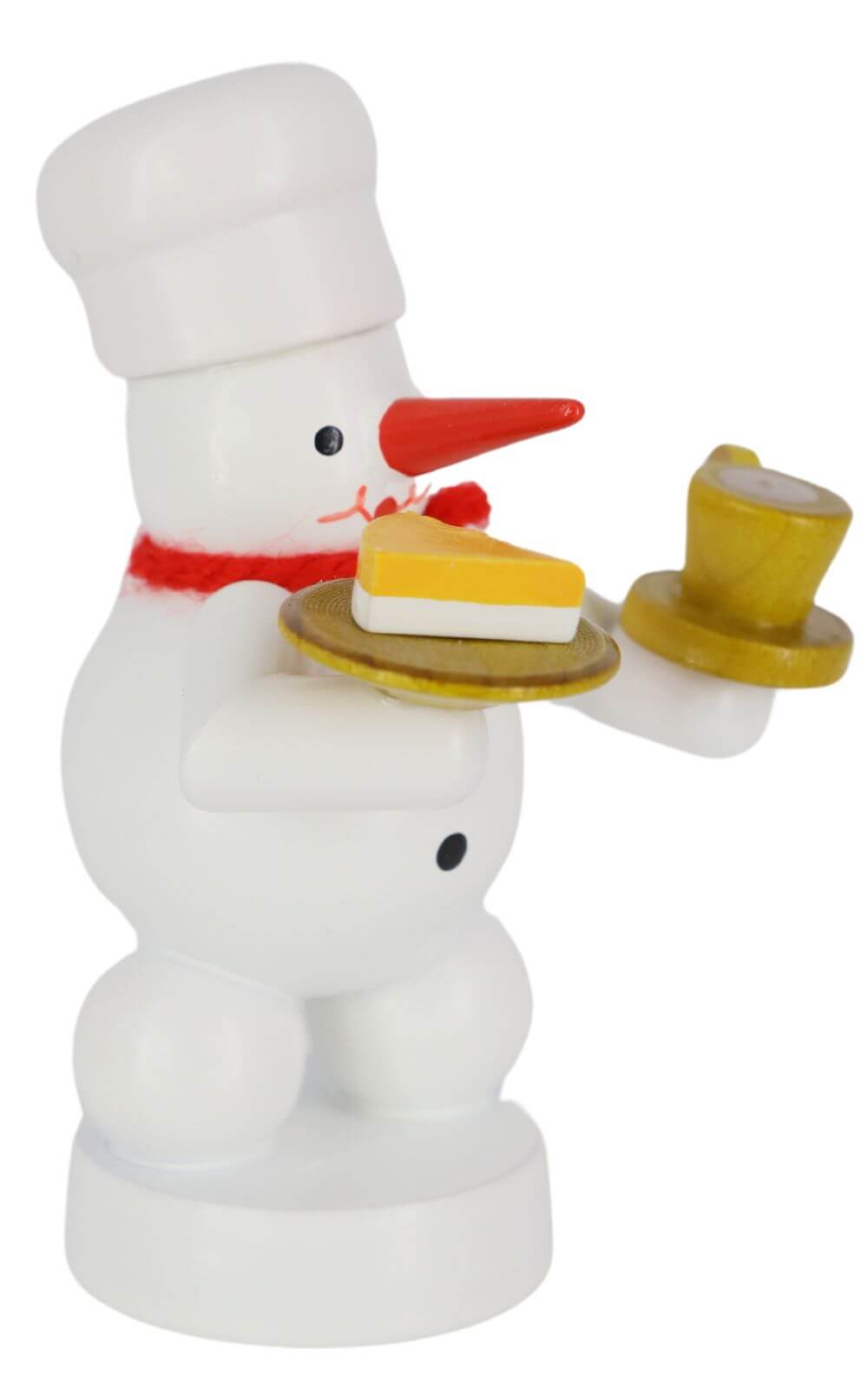 Snowman baker with coffee and cake, 8 cm by Volker Zenker_2