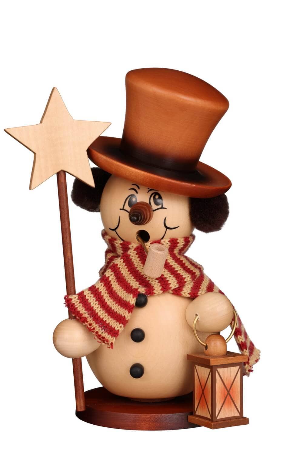 Smoking man snowman star bearer, nature by Christian Ulbricht