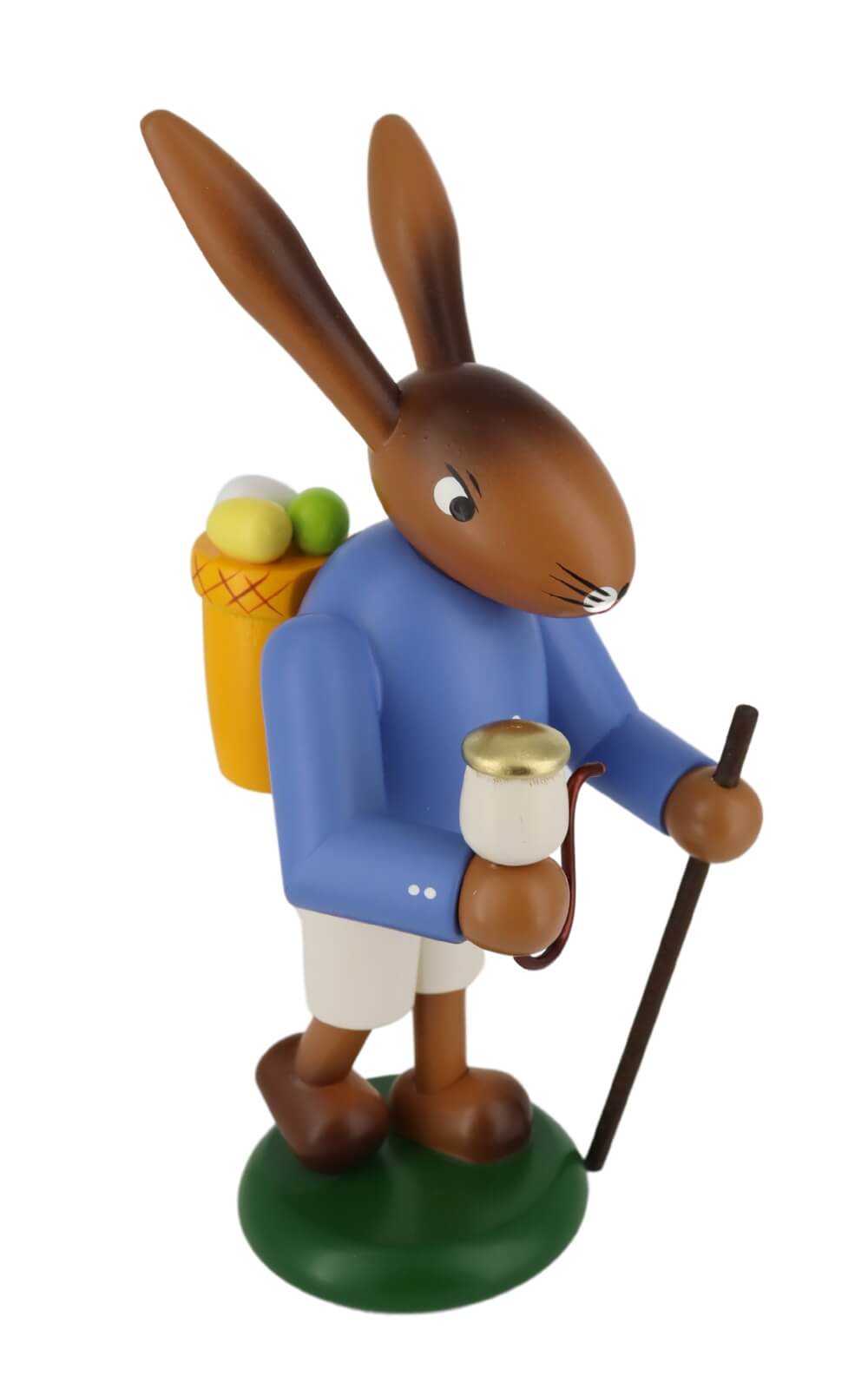 Easter bunny couple with walking stick and umbrella, 21 cm by SEIFFEN.COM_2