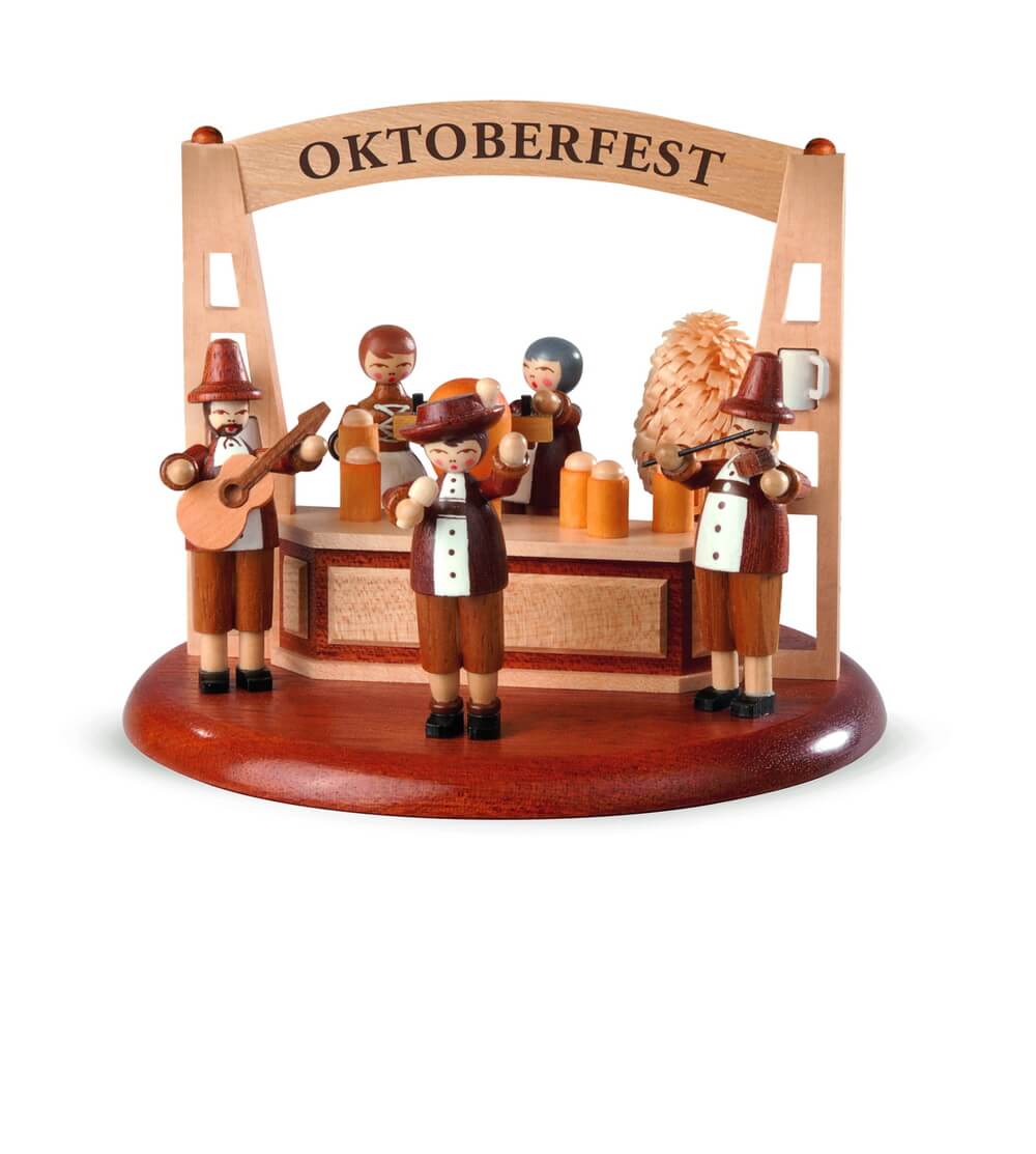 Oktoberfest motif platform for music box M19840 by Müller Kleinkunst