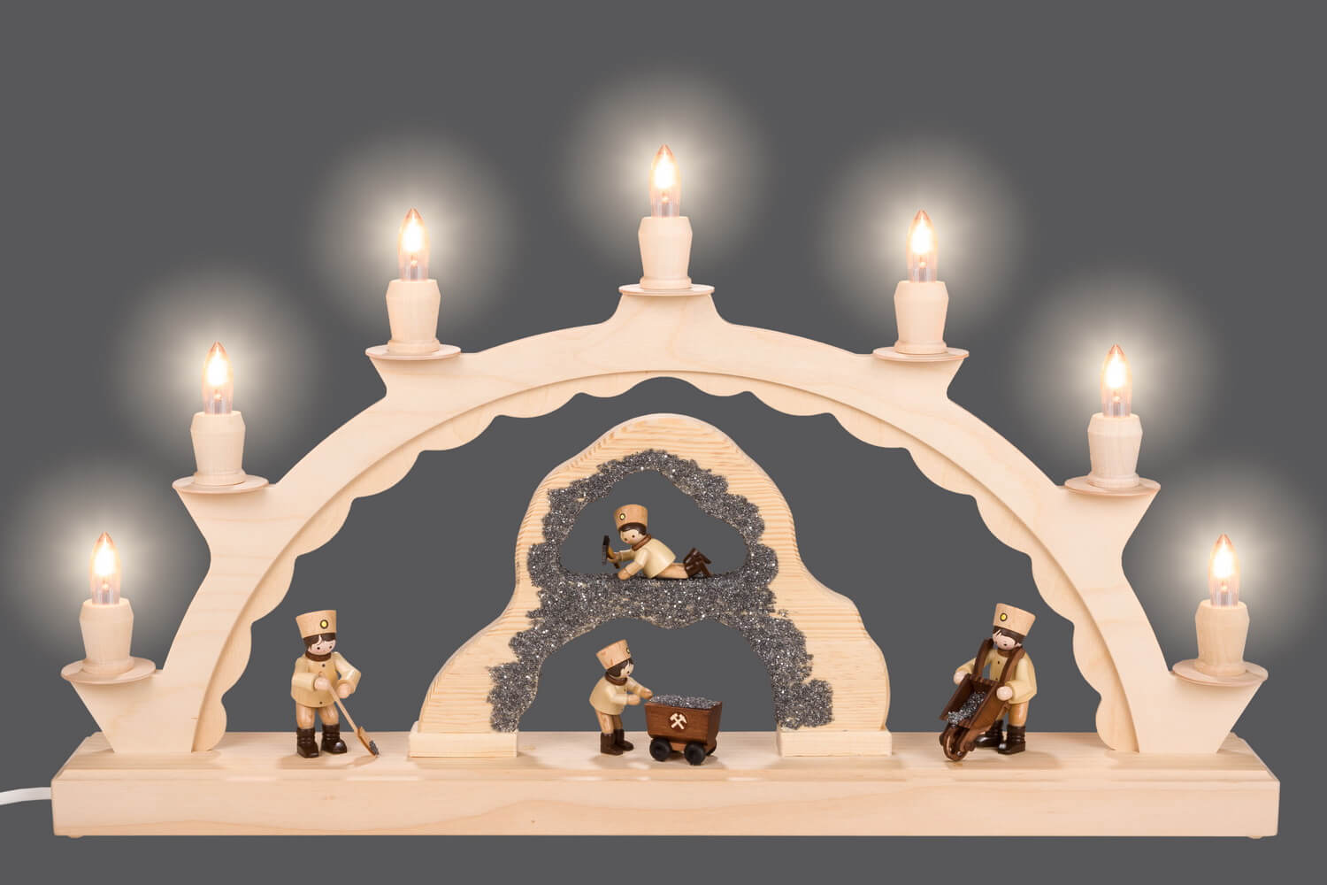 Candle arch mine, 50 cm, electrically illuminated by SEIFFEN.COM_3