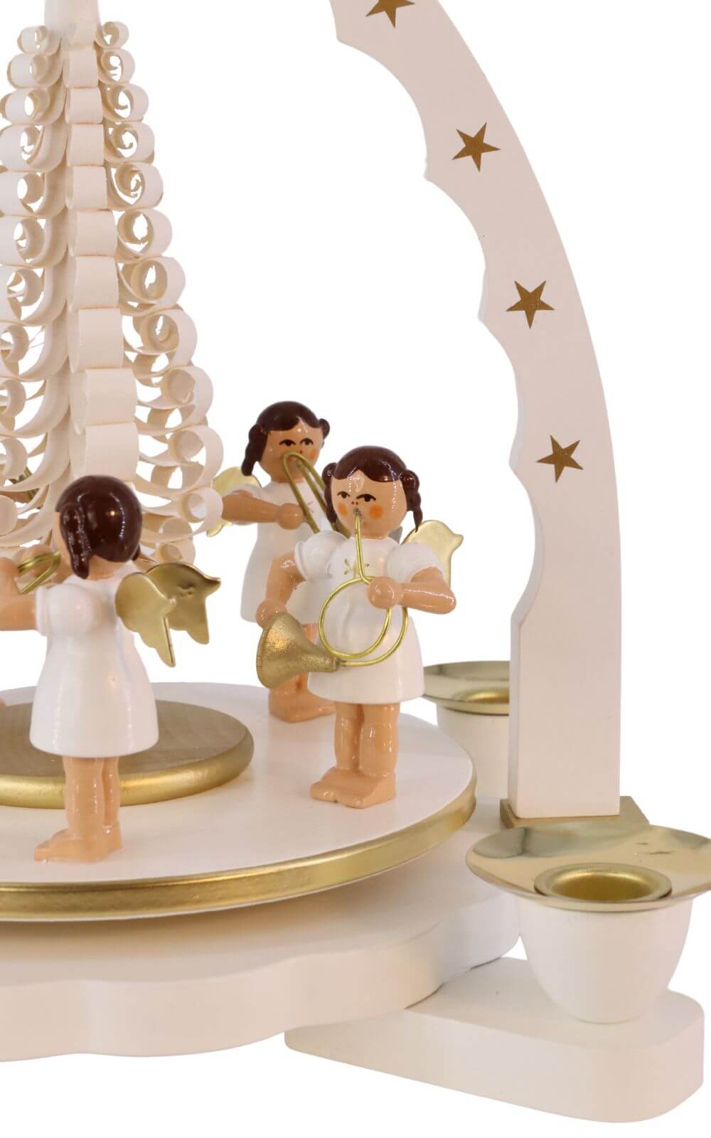 Christmas pyramid with music-making angels, 27 cm by Richard Glässer_2