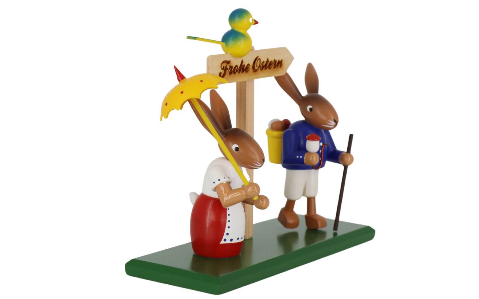 Easter bunny couple Easter greeting - Happy Easter,19 cm by SEIFFEN.COM_3