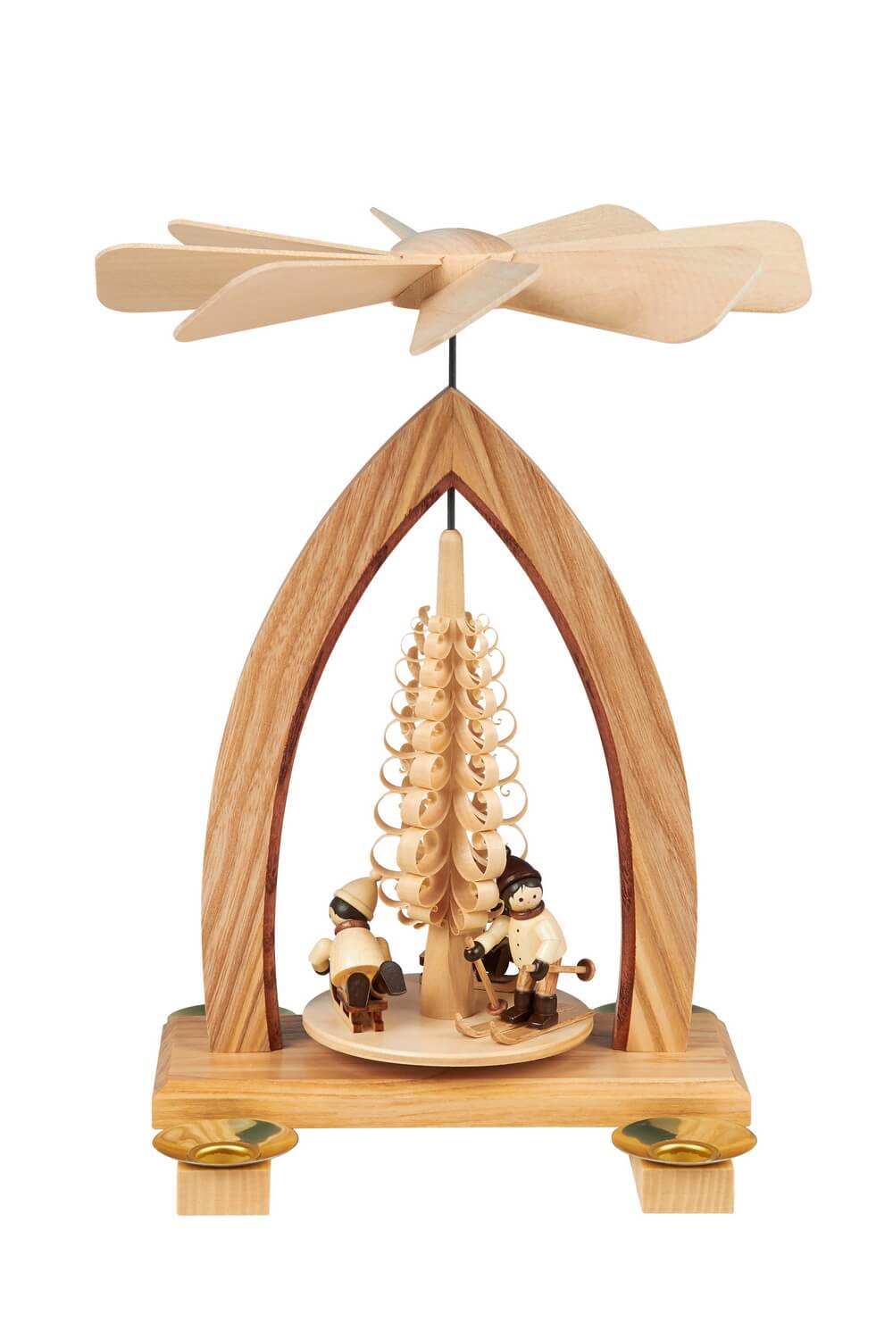 Christmas pyramid with winter children, 26 cm by Heinz Lorenz