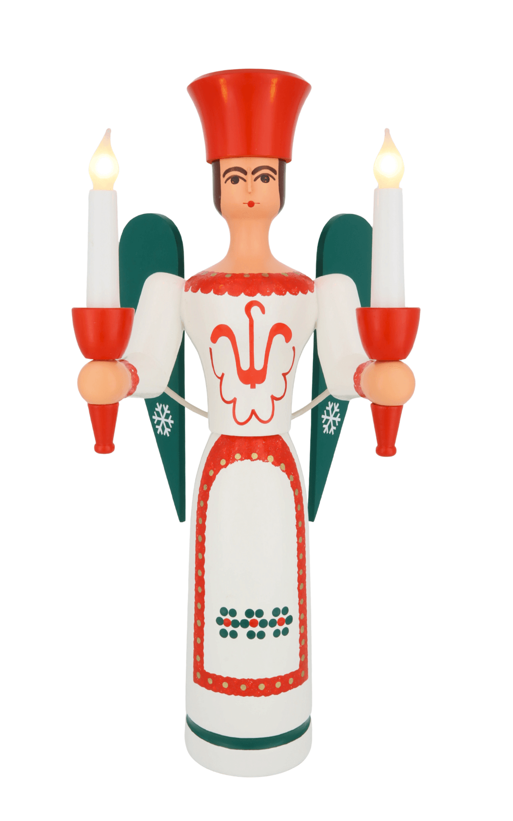 Christmas angel, colored, electrically illuminated, 50 cm by SEIFFEN.COM