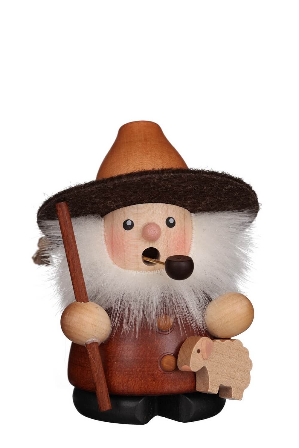 Smoking shepherd, natural, 10 cm by Christian Ulbricht