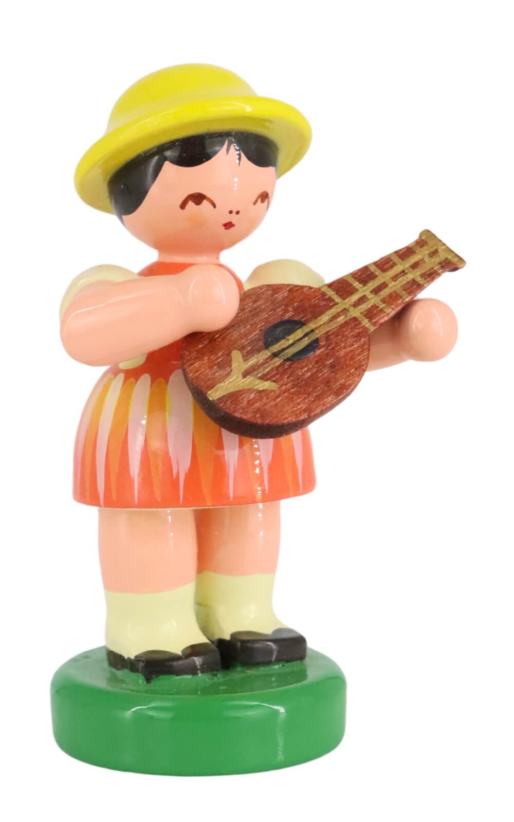 Miniature - Girl with mandolin, 7 cm, colored by Figurenland Uhlig GmbH_2