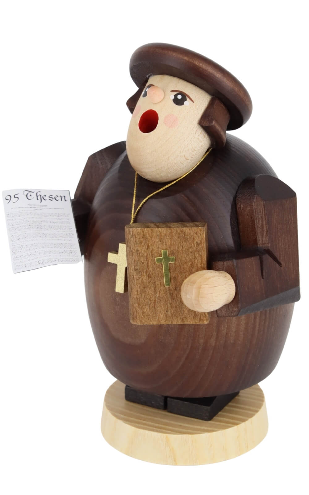 Smoking Man Martin Luther, 14 cm / 5,5 inch by Richard Glässer_2