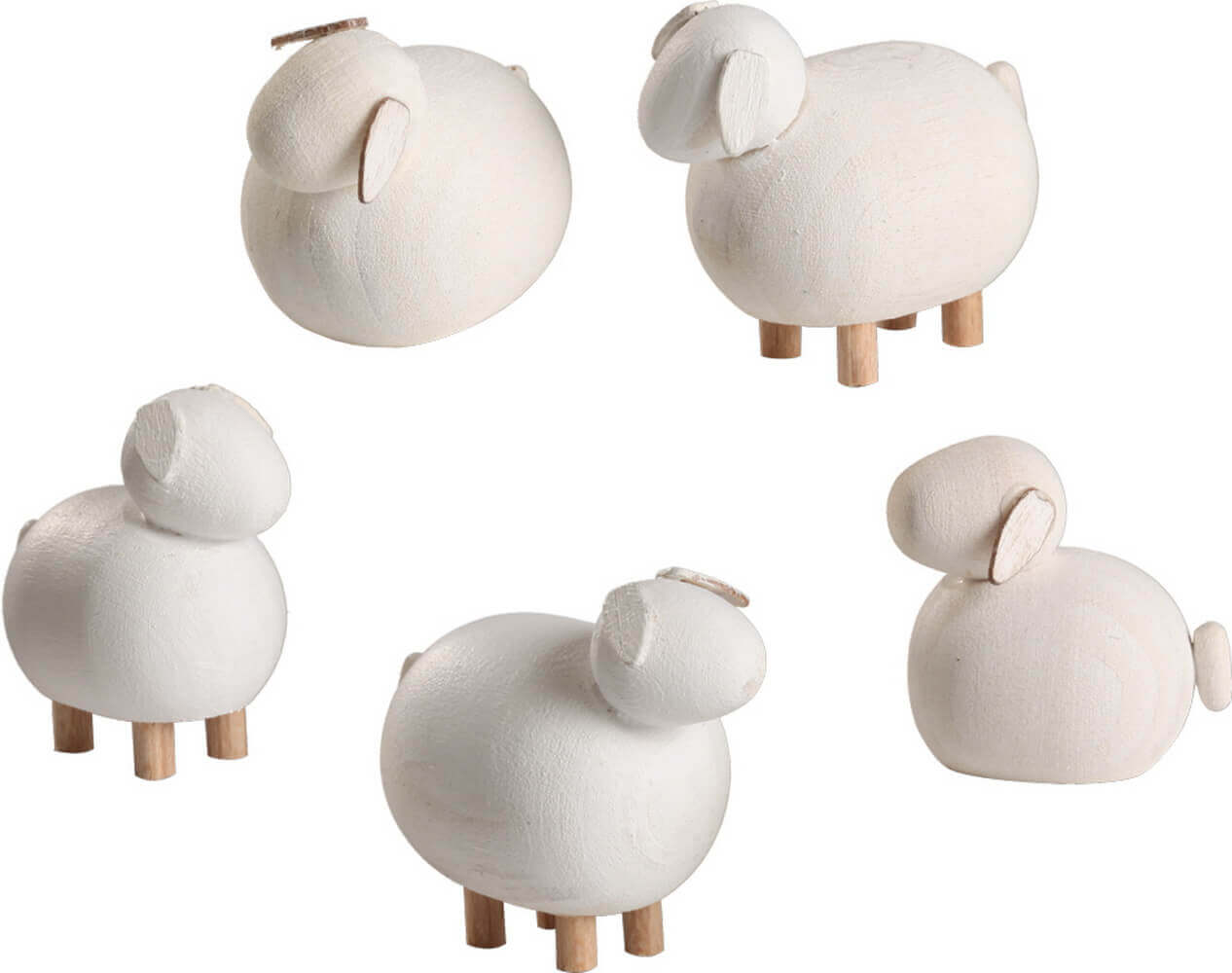 Sheep, 5 part by Seiffener Volkskunst eG