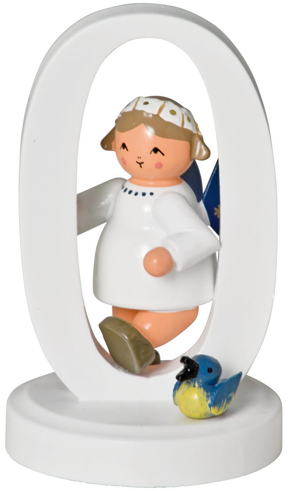Christmas angel with number 0, 7 cm from KWO