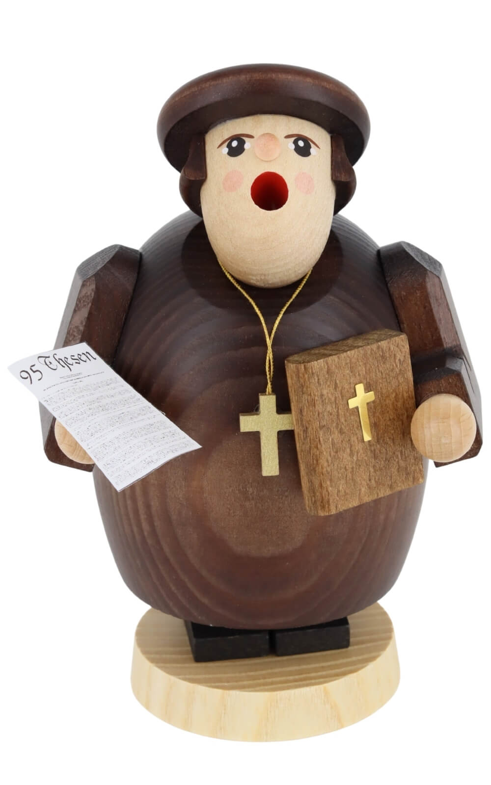 Smoking Man Martin Luther, 14 cm / 5,5 inch by Richard Glässer_1