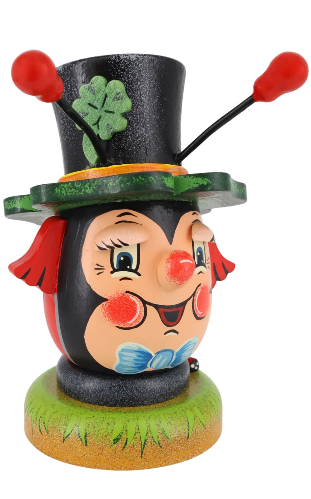 Smoking man Lucky Beetle, 11 cm (4.33 inch), colorful by Hubrig Volkskunst_2