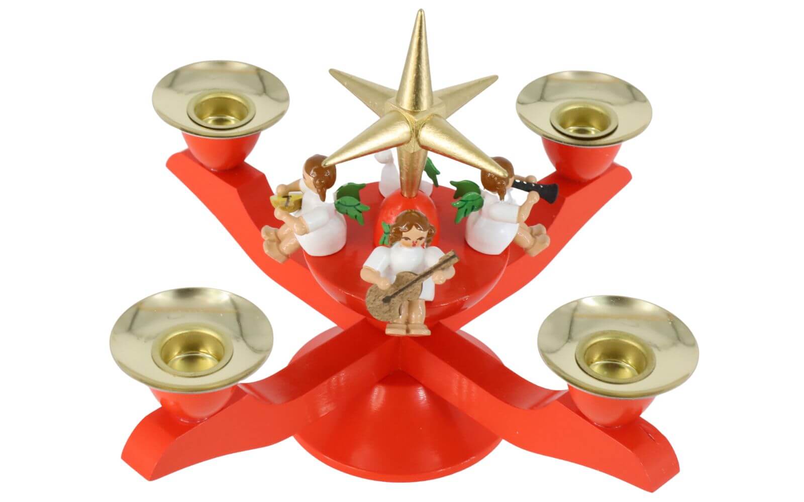 Advent candlestick with Christmas angel, 13 cm by Richard Glässer_1