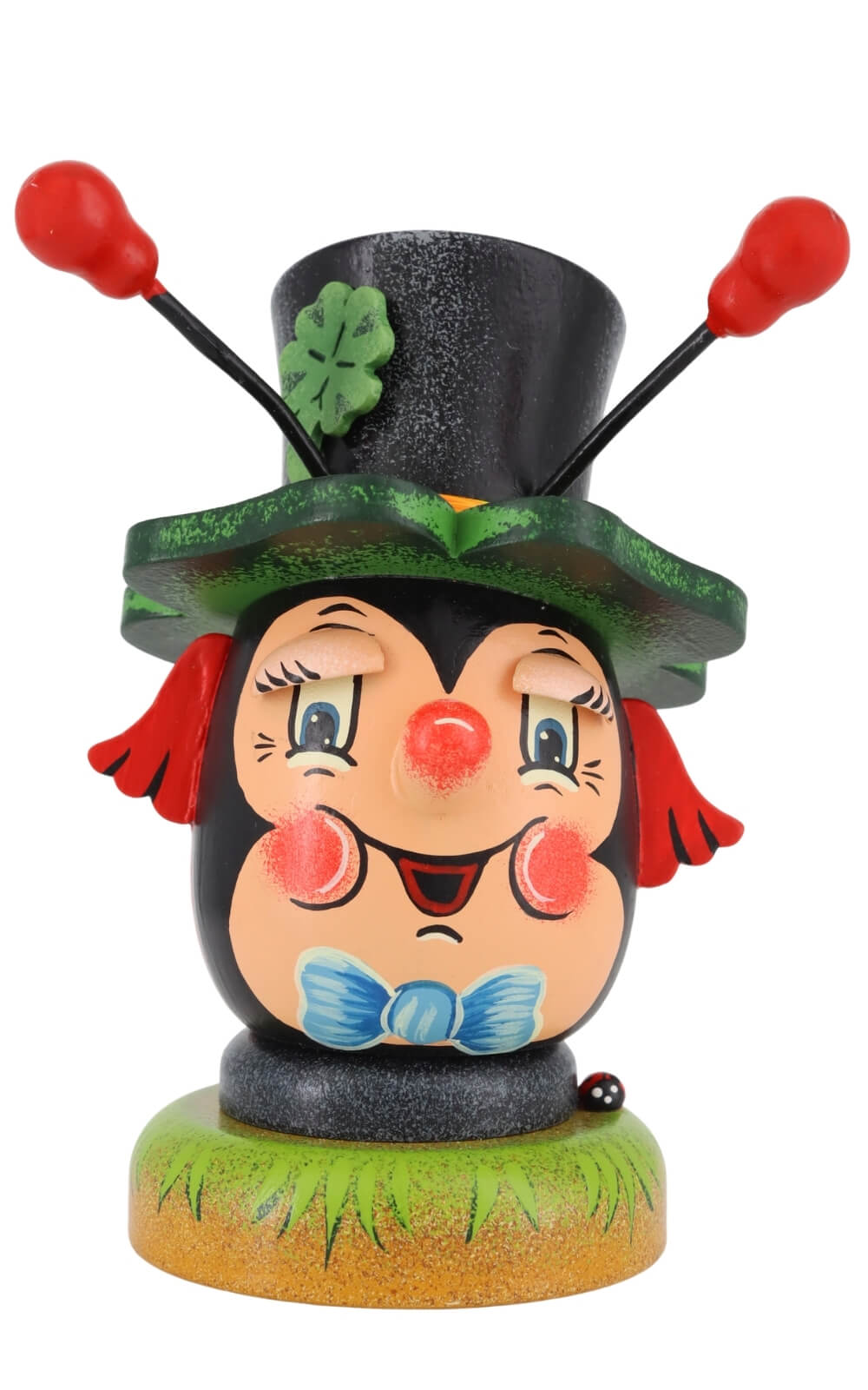 Smoking man Lucky Beetle, 11 cm (4.33 inch), colorful by Hubrig Volkskunst_1
