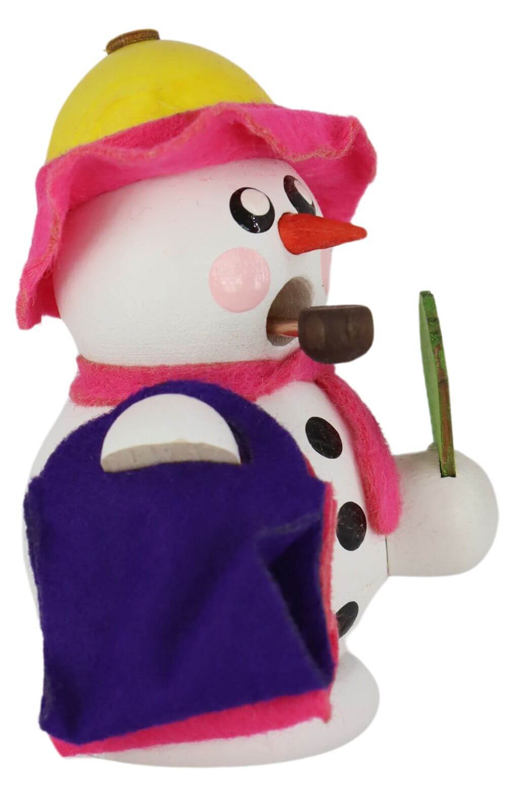 Smoking man snowman shopping queen, colored by Gerd Hofmann_2