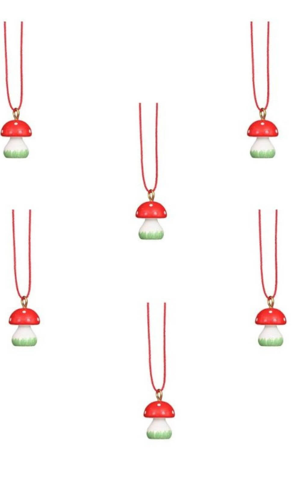 Mini mushroom for hanging, 6 pieces by Christian Ulbricht