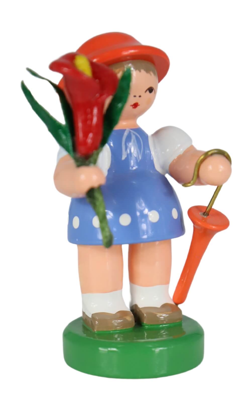 Miniature flower girl, blue/orange by Figurenland Uhlig GmbH_2