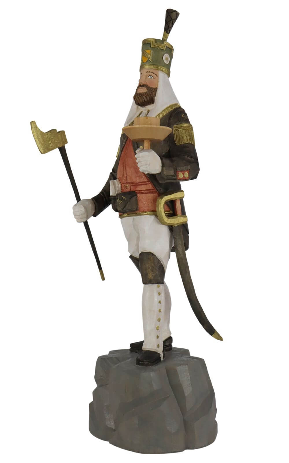 Freiberger Obersteiger, coloured, 50 cm by Schnitzkunst aus dem Erzgebirge_1