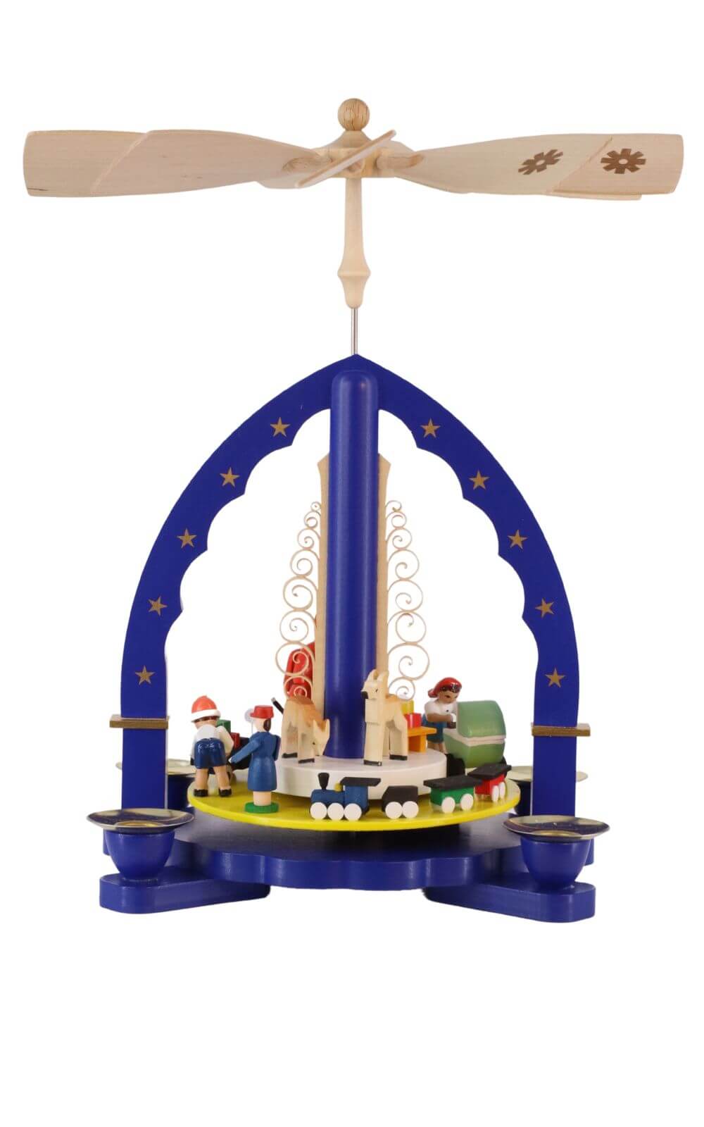 Pyramid Christmas gift, blue, 27 cm by Richard Glässer_1
