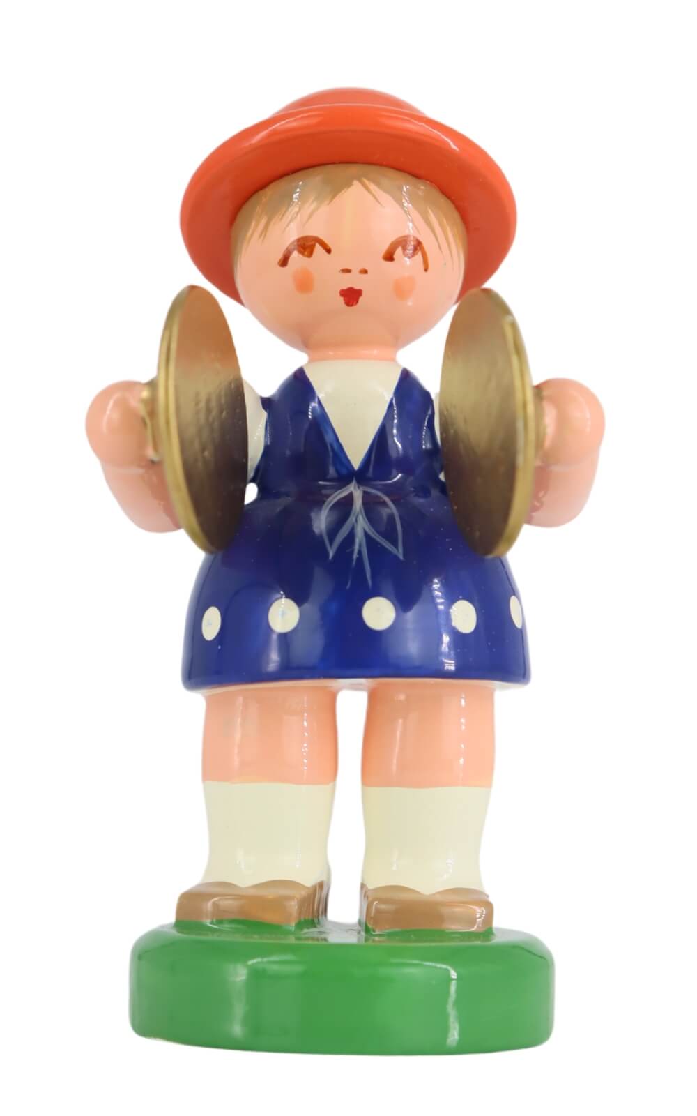 Miniature instrument girl with cymbal by Figurenland Uhlig_1