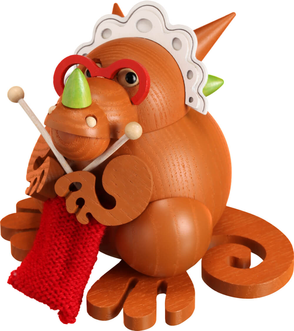 Smoking man dragon granny by Seiffener Volkskunst eG