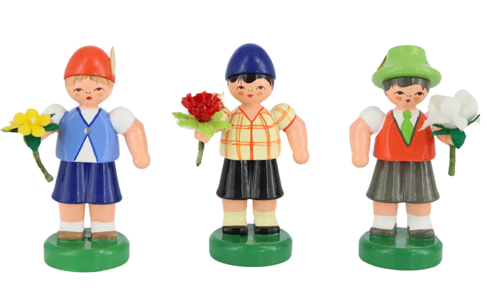 Miniature flower boys, 5 pieces hand-painted by Figurenland Uhlig GmbH_2
