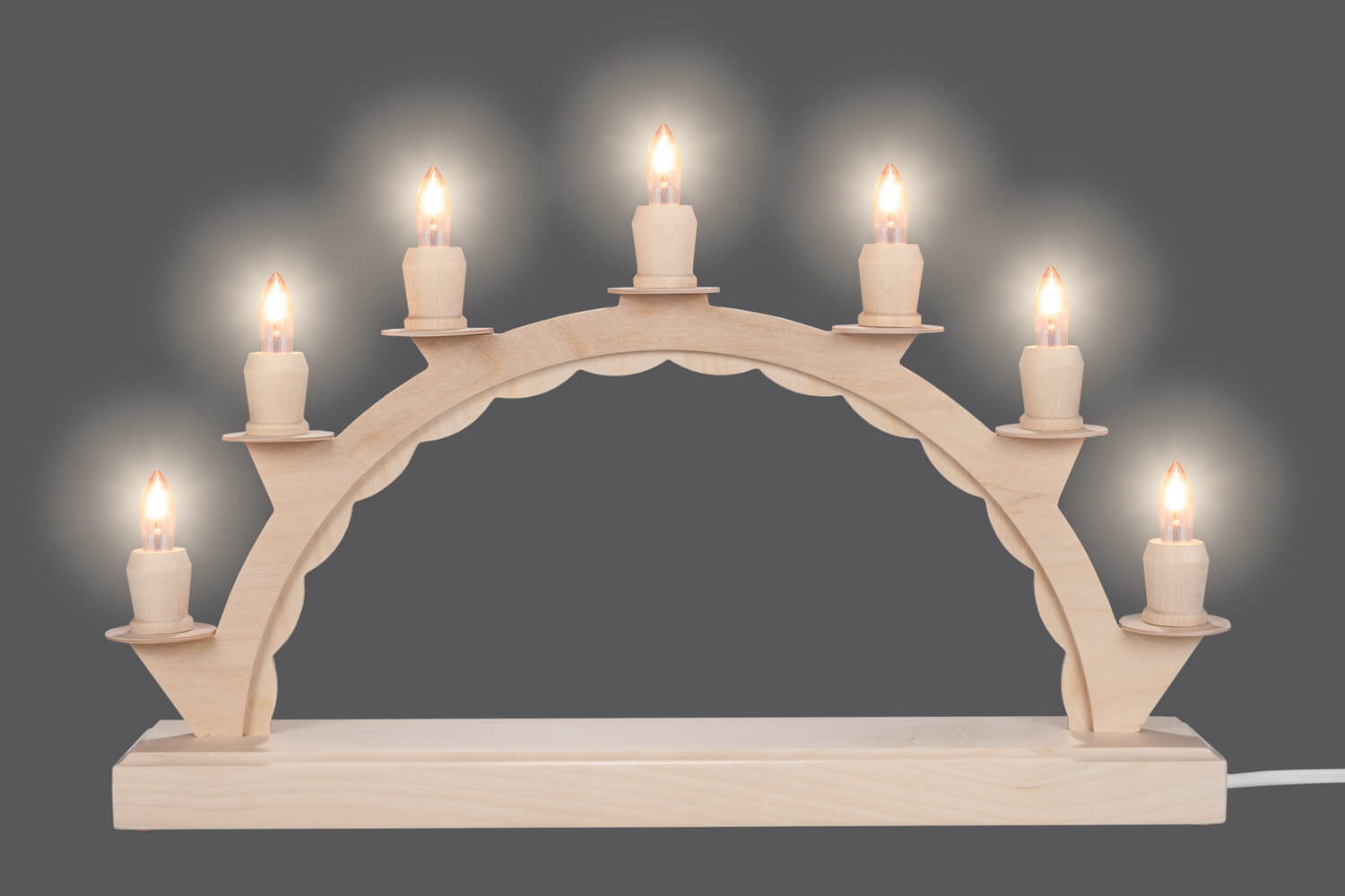 LED candle arch empty arch electrically illuminated by SEIFFEN.COM_2