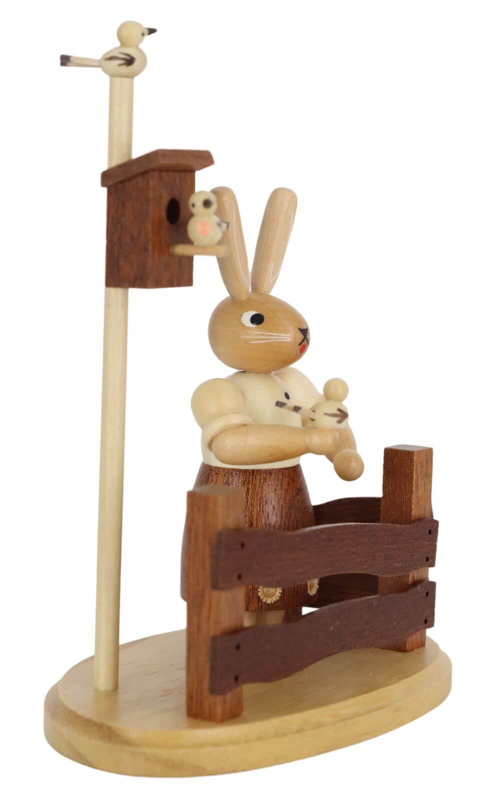 Easter bunny woman at the garden fence, natural by Müller Kleinkunst_2