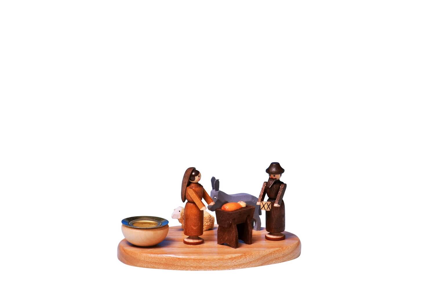 Candle holder Holy Family, natural by Knuth Neuber