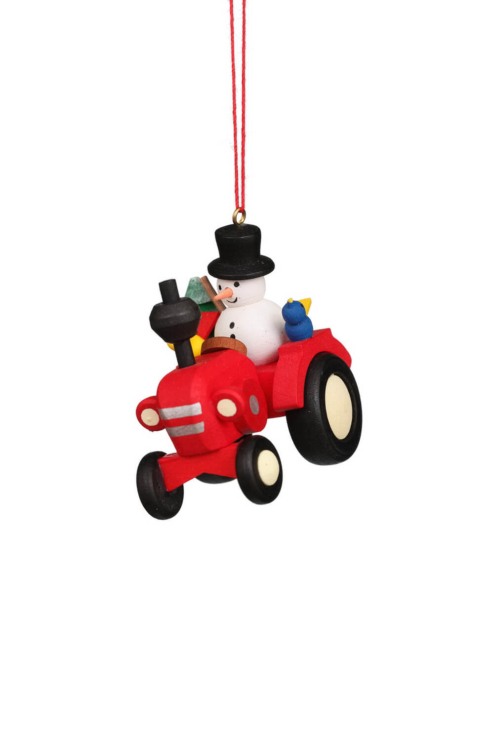 Christmas tree decoration tractor with snowman, 1 piece by Christian Ulbricht