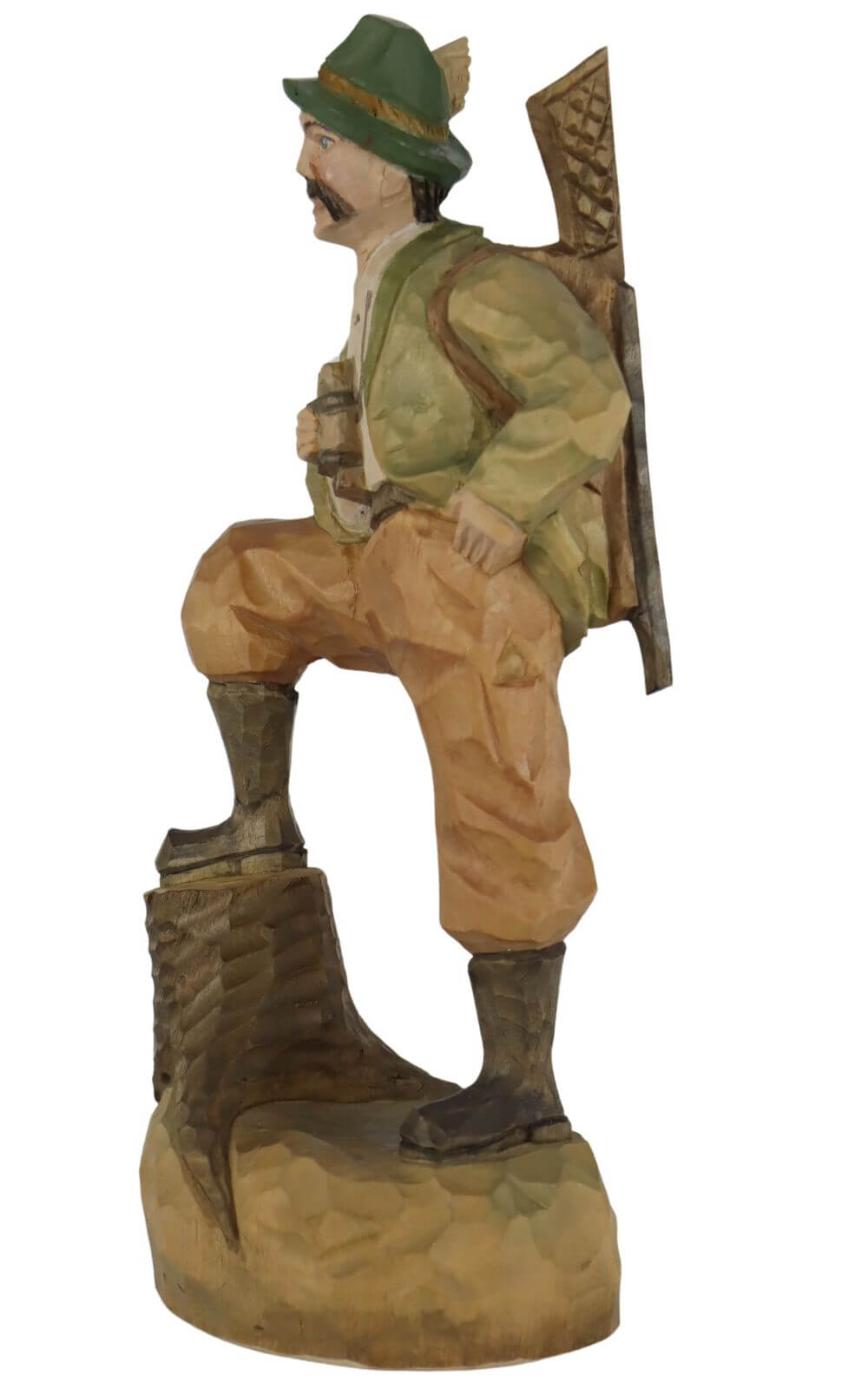 Forester, colored and carved, 26 cm by Schnitzkunst aus dem Erzgebirge_1