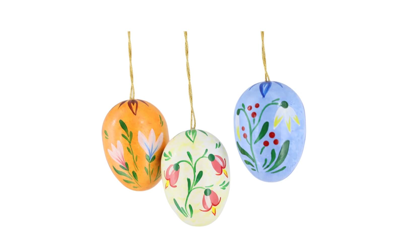 Easter eggs with flowers, 3 cm, 6 pieces by Figurenland Uhlig GmbH_2