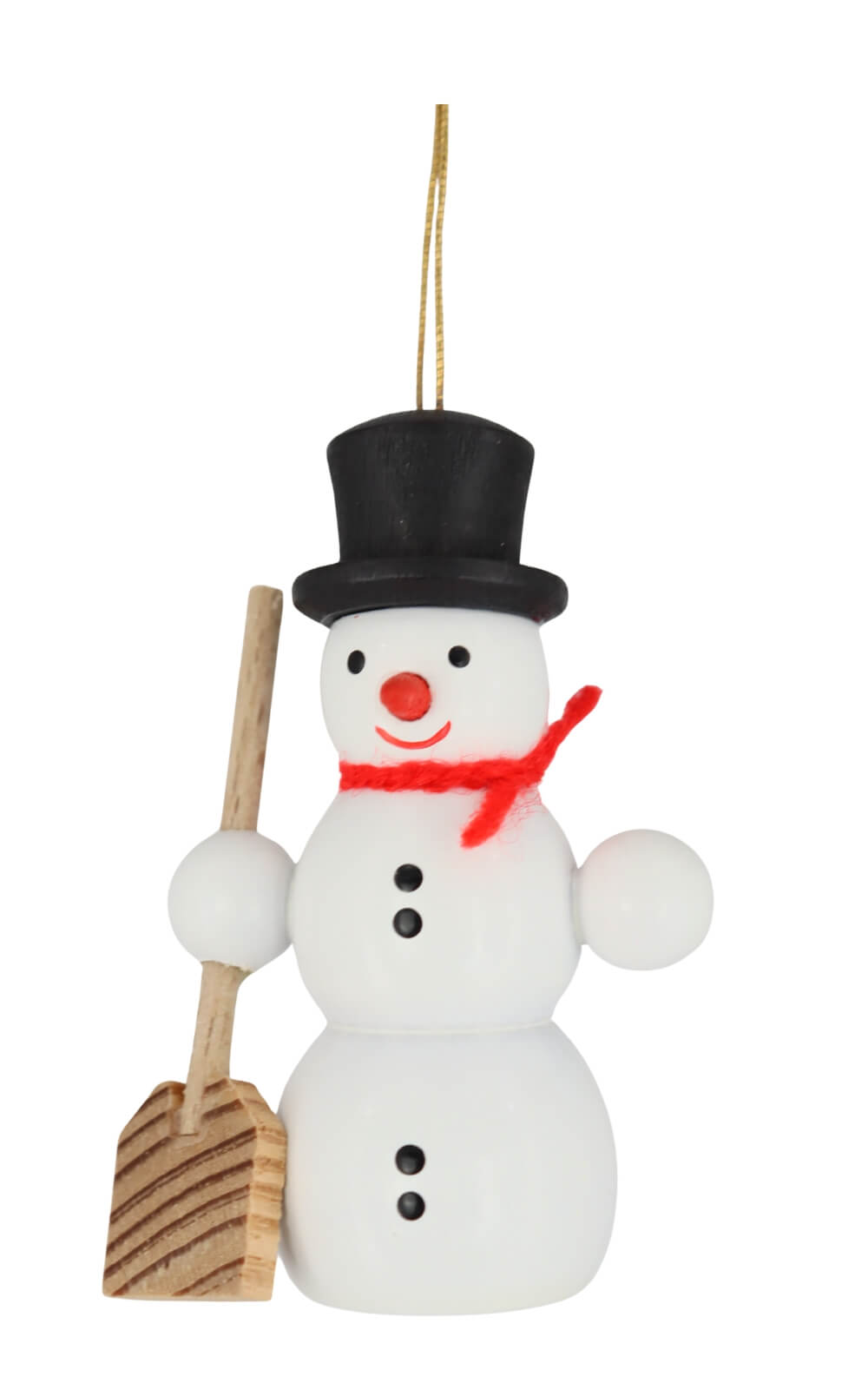 Snowman Tree Ornament with Shovel, 6 cm/2.36 in by SEIFFEN.COM_1