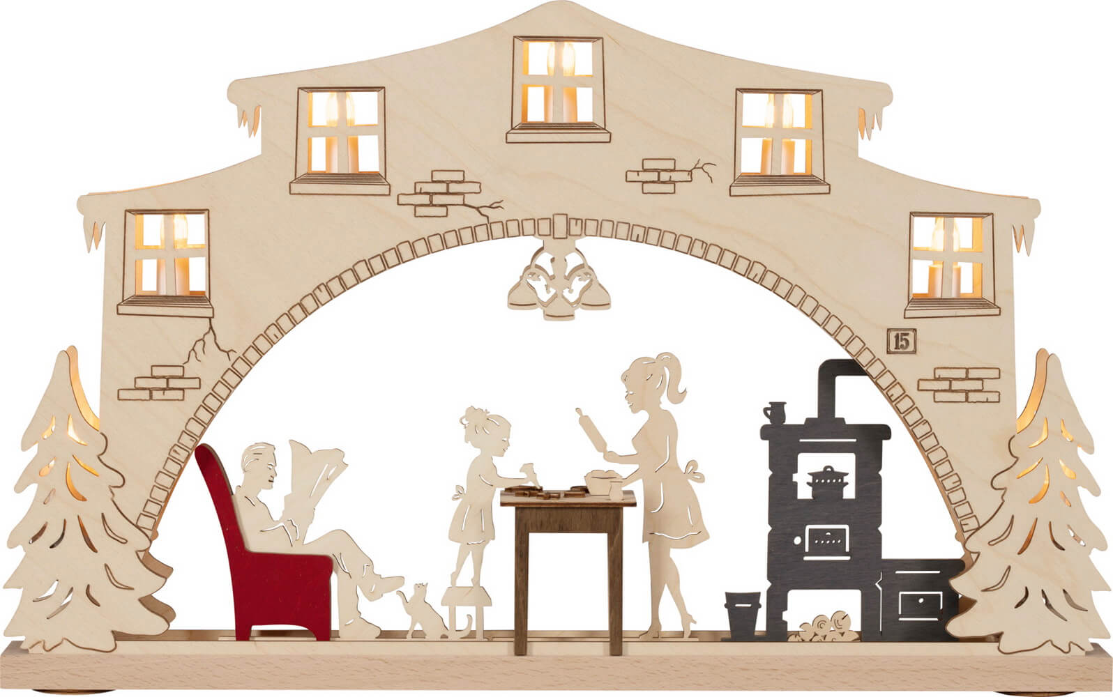 Candle arch Christmas bakery, 52 cm by Weigla