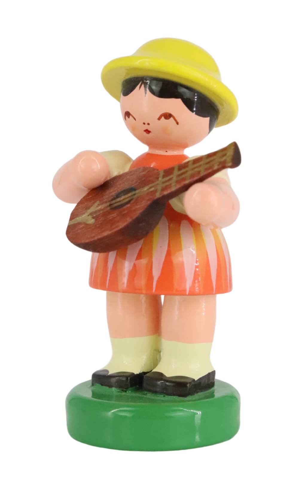 Miniature - Girl with mandolin, 7 cm, colored by Figurenland Uhlig GmbH_3