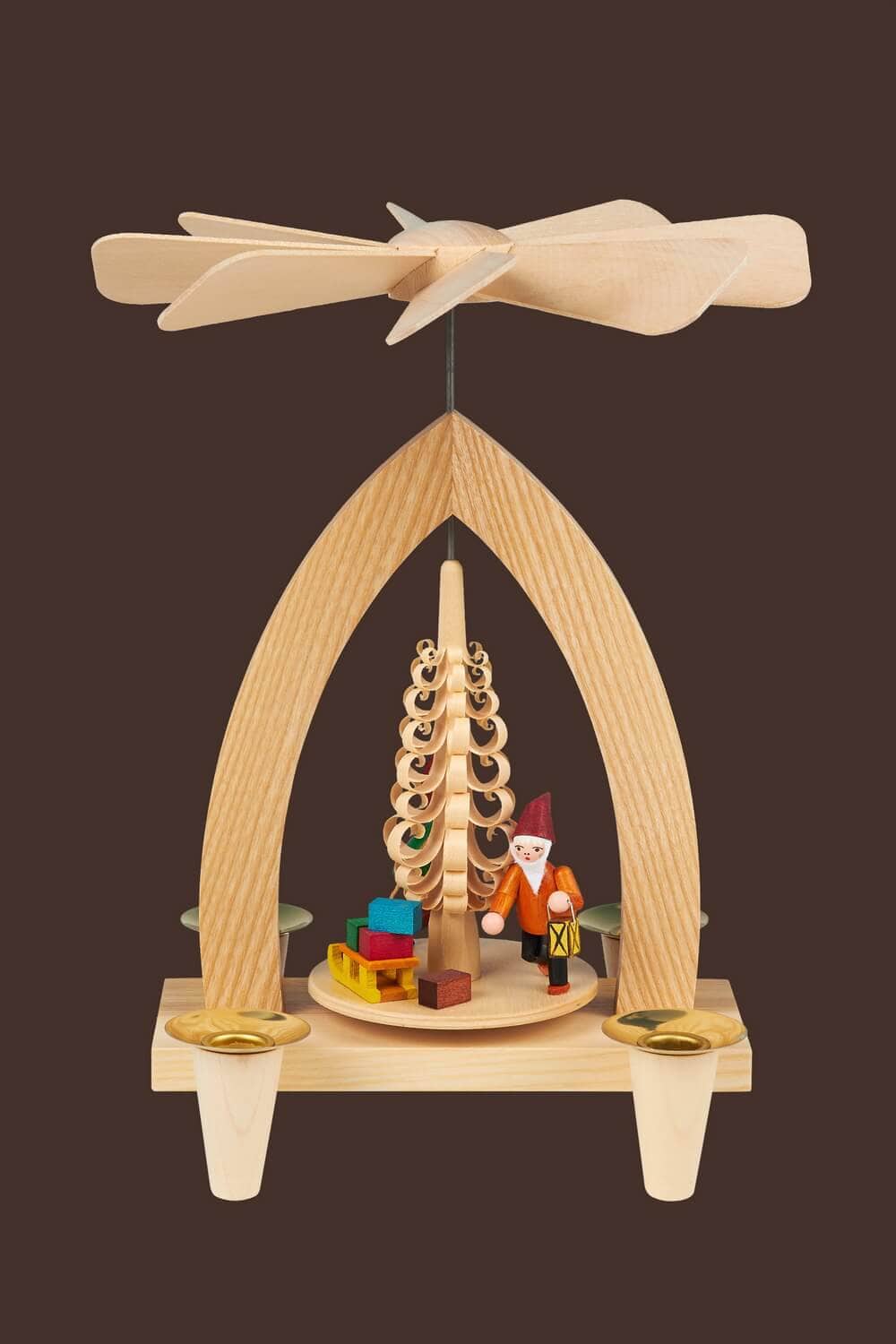 Christmas pyramid gnome, 26 cm by Heinz Lorenz_2