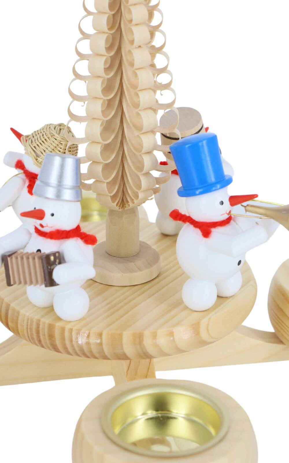 Advent candlestick for tea lights with snowmen, 23 cm by Ralf Zenker_4