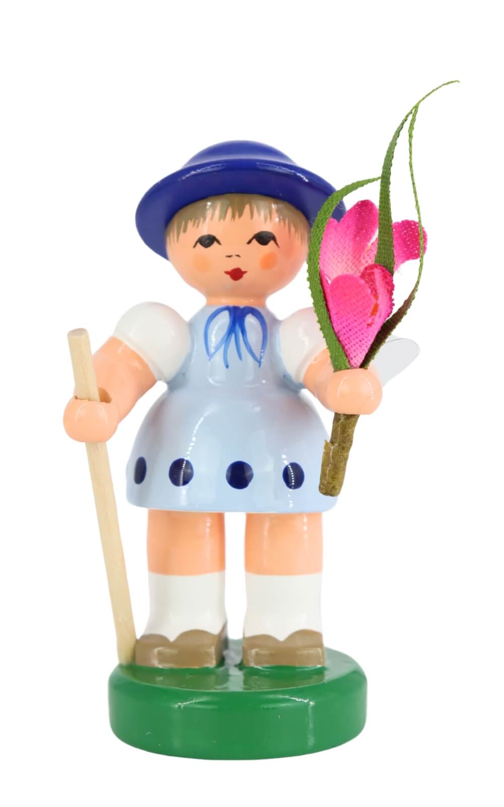 Miniature flower girl, light blue/blue by Figurenland Uhlig GmbH_2