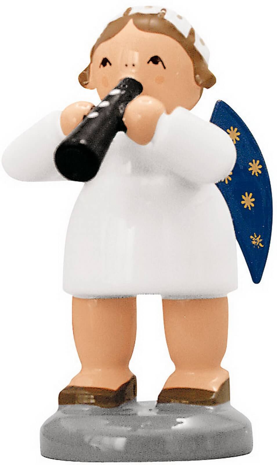 Christmas angel with flute, 5 cm from KWO