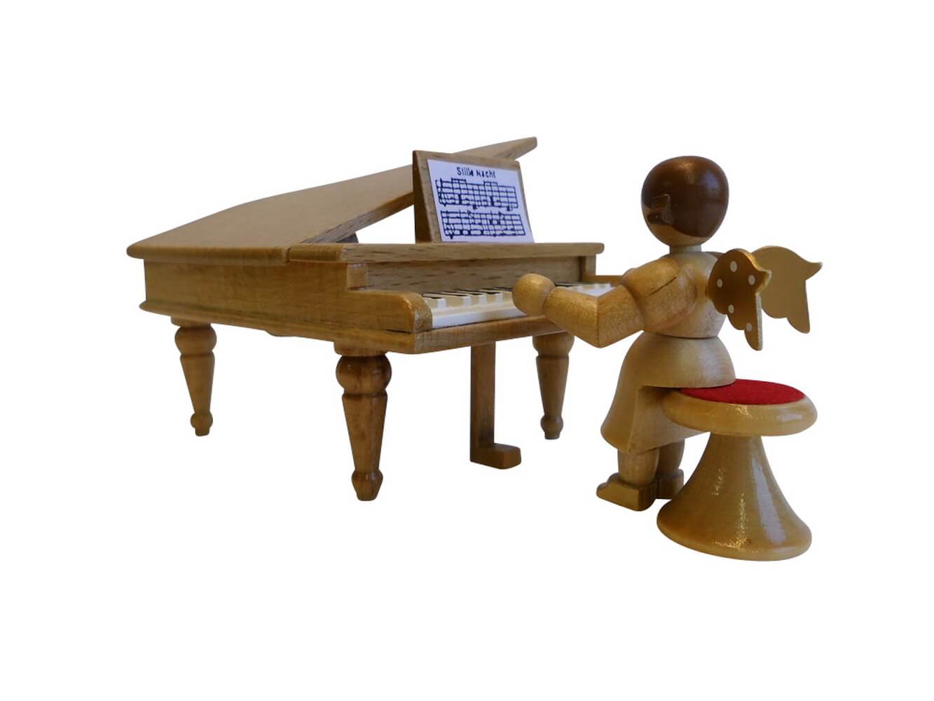 Christmas angel on the grand piano, nature, short skirt by SEIFFEN.COM_1