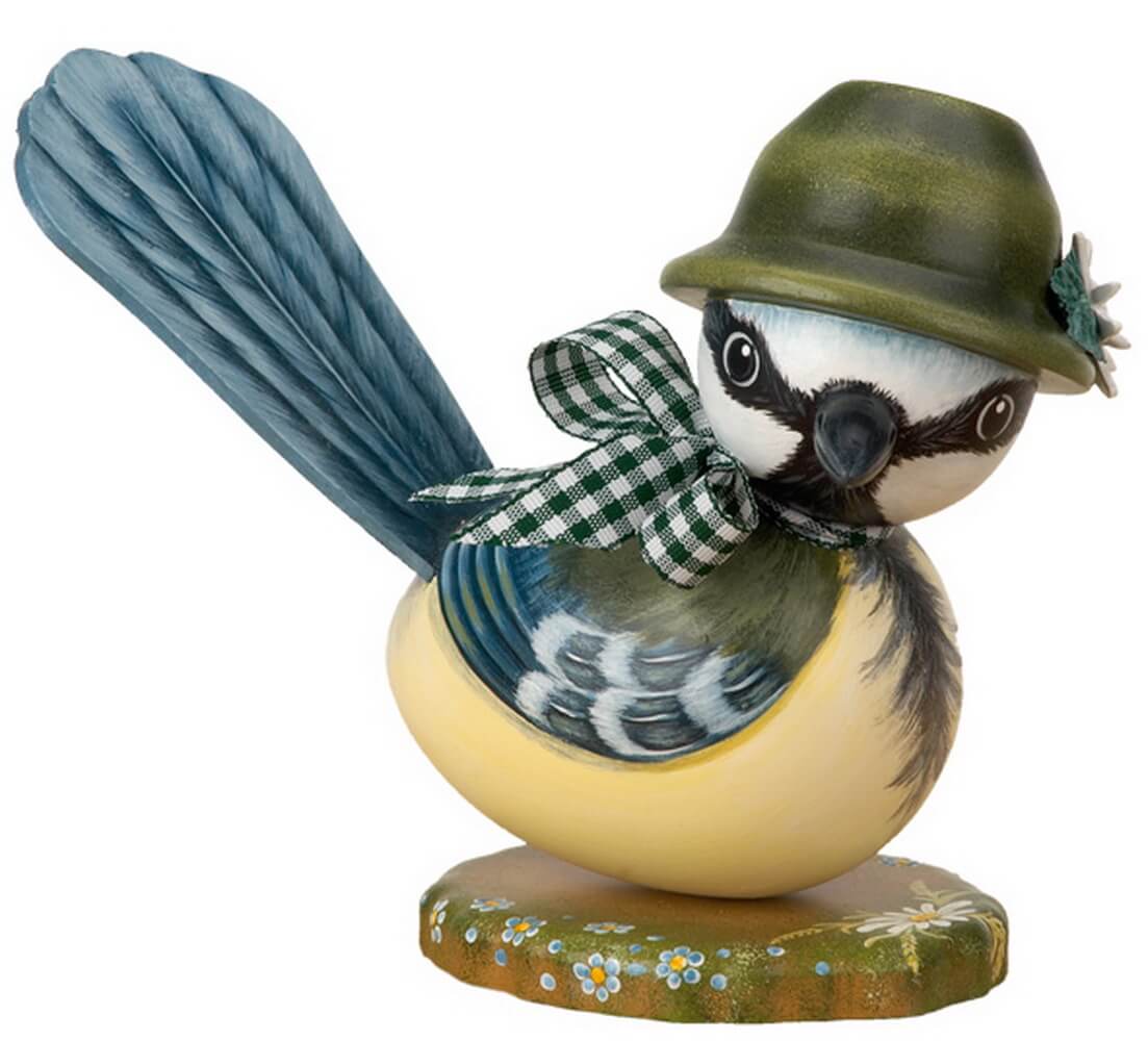 Blue tit doll, 16 cm from Hubrig folk art