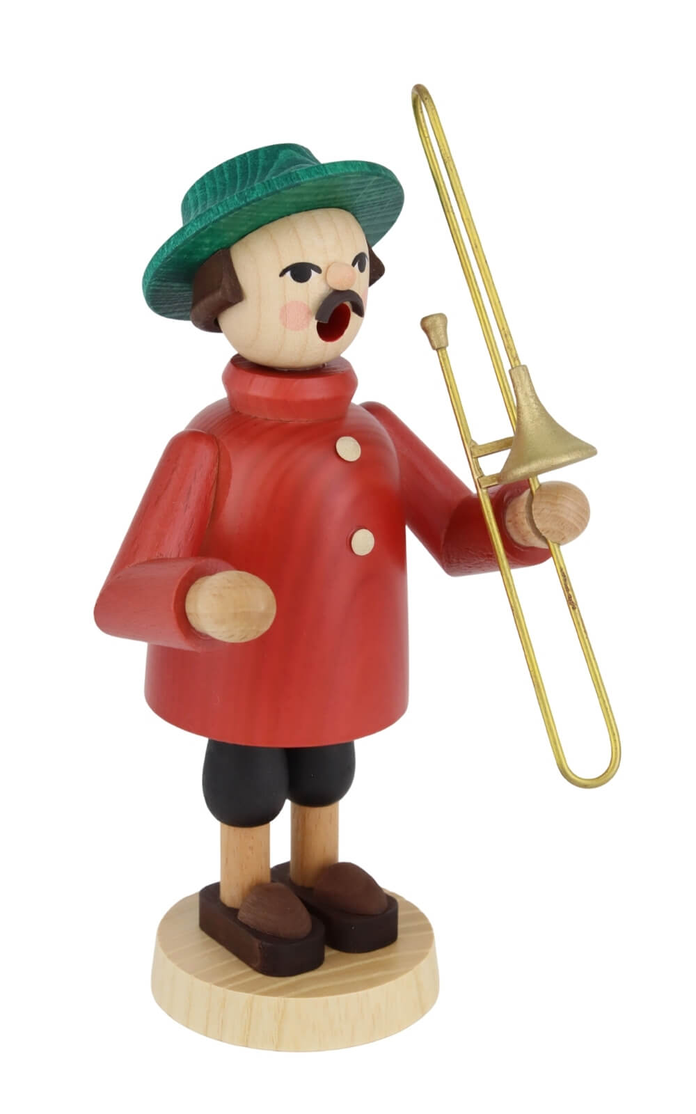 Smoking Man Musician with Trombone, 18 cm / 7 inch by Richard Glässer_2