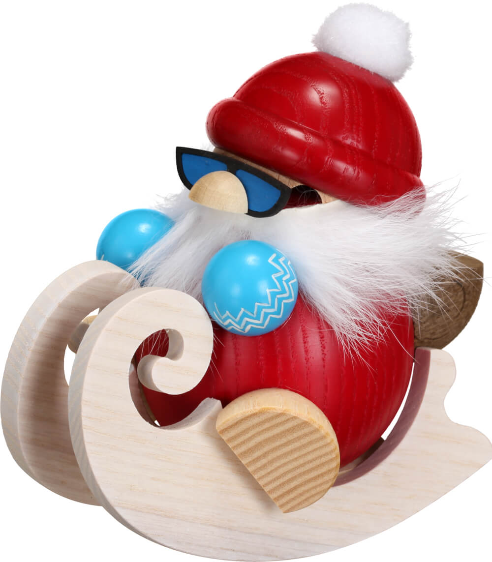 Incense Smoker Santa on a Sleigh by Seiffener Volkskunst eG