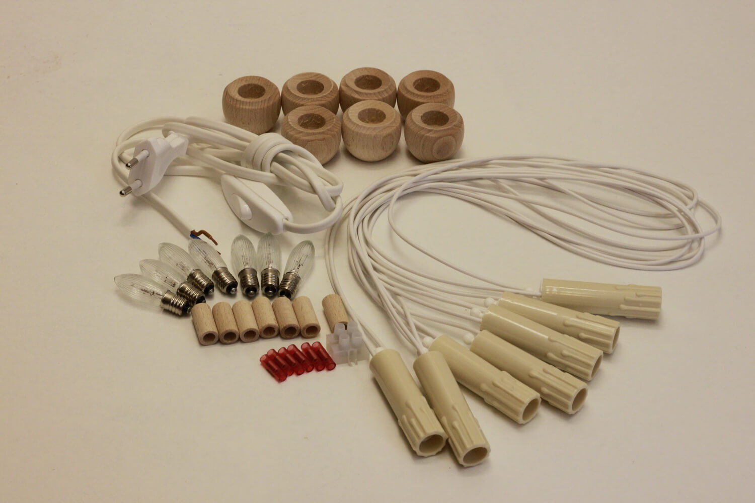 Electric kit for 7-piece candle arch with grommet and connecting sleeve by SEIFFEN.COM