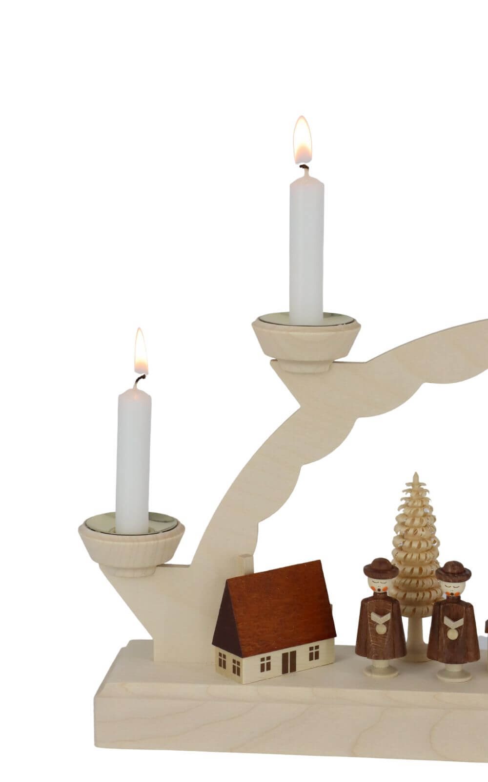 Candle arch Seiffen village with currende for wax candles by SEIFFEN.COM_5