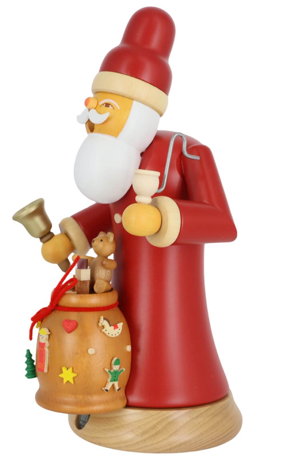Smoking man Santa Claus with presents by Müller Kleinkunst_3