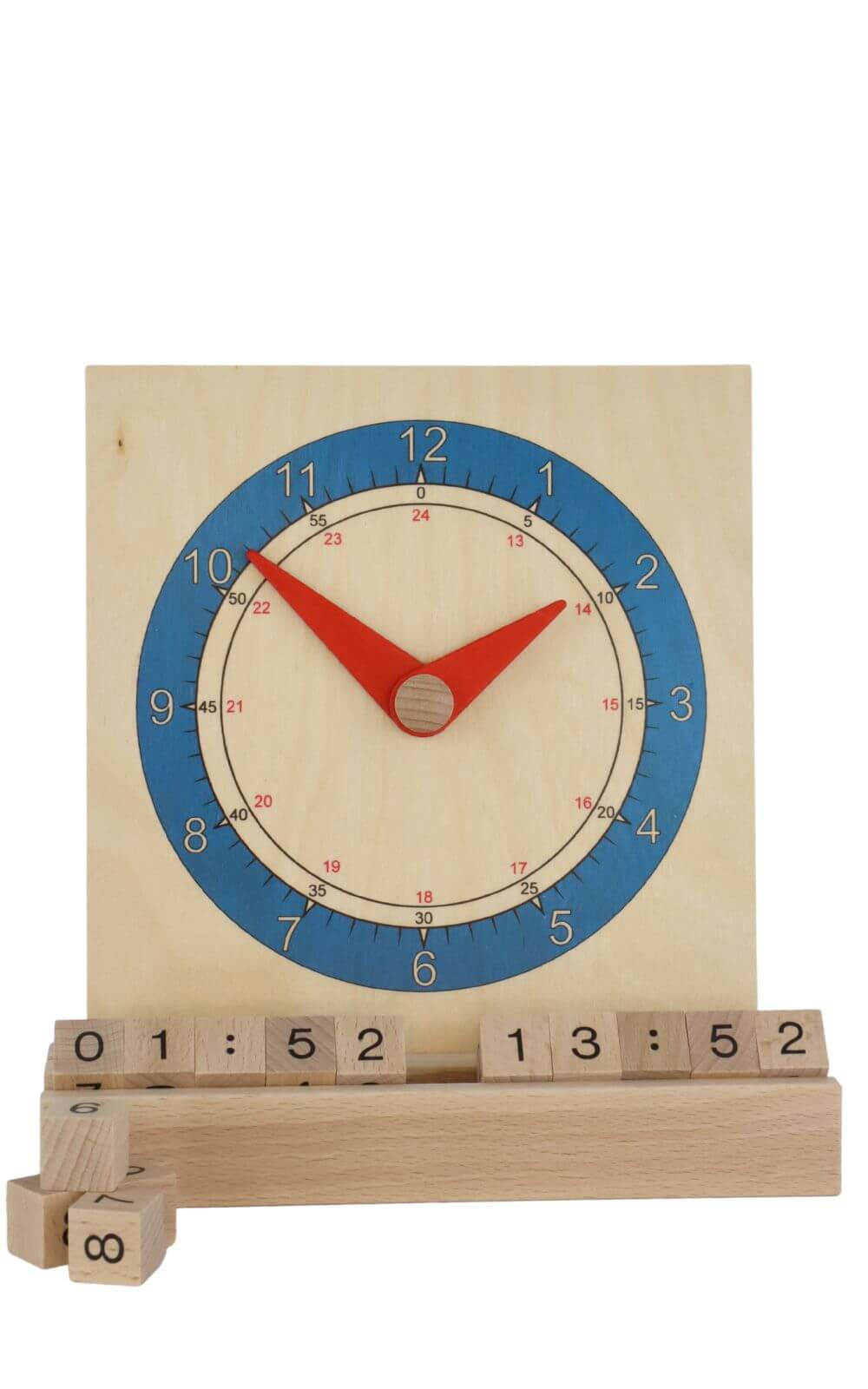 Wooden toy learning clock for children by Ebert GmbH