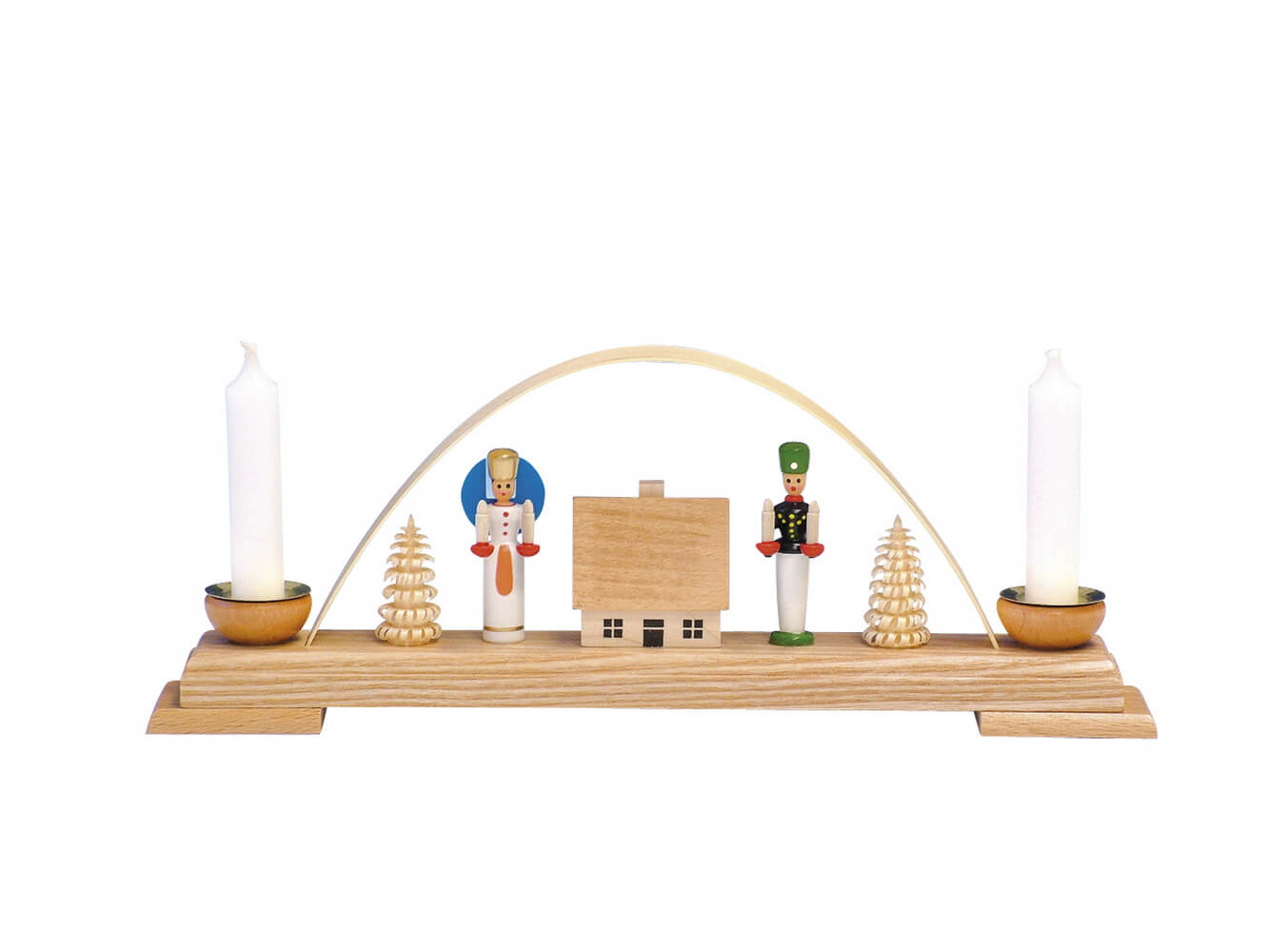 Candle holder mini candle arch with angel and miner by Knuth Neuber